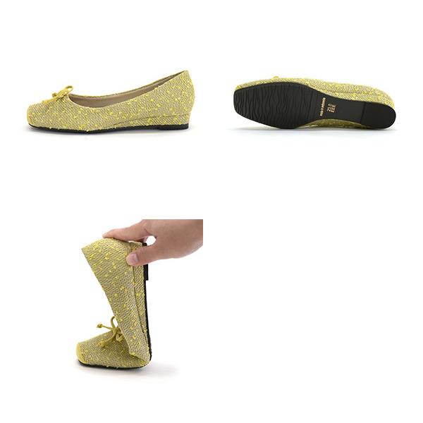 バレエシューズ パンプス スクエアトゥ リボン 幅広 甲高 3E 外反母趾 軽い No.444230C クロールバリエ SALE セール※交換返品不可 | COULEUR VARIE | 14