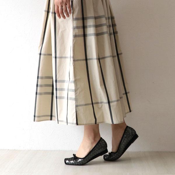 バレエシューズ パンプス スクエアトゥ 痛くない 幅広 甲高 ゆったり 素足 25cm 3E 旅行 外反母趾 優しい 軽い リボン ローヒール No.444230M クロールバリエ | COULEUR VARIE | 03