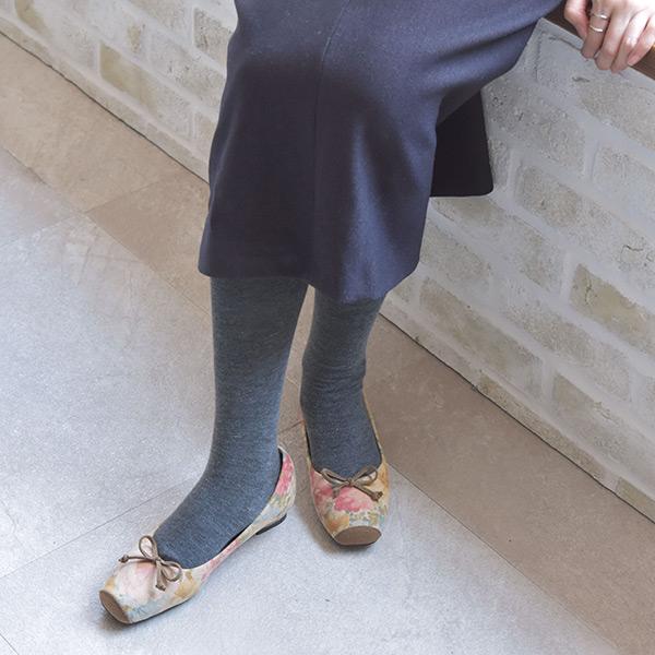 バレエシューズ パンプス スクエアトゥ 痛くない 幅広 甲高 ゆったり 21.5cm 25cm 3E 旅行 外反母趾 優しい リボン 大きいサイズ No.444230N クロールバリエ | COULEUR VARIE | 03