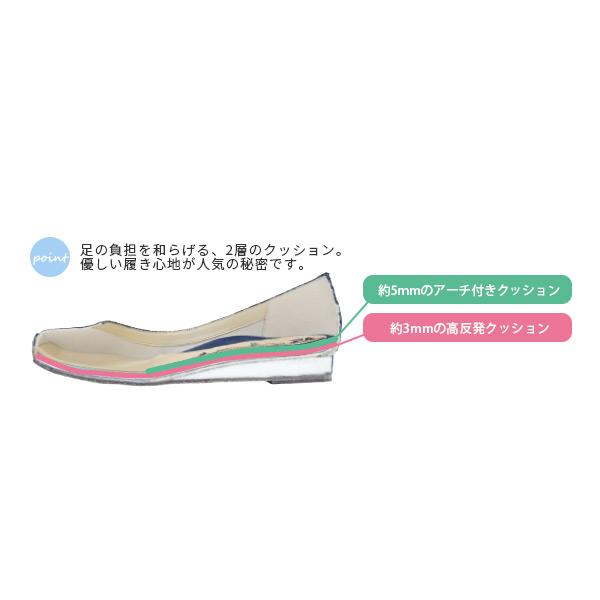 バレエシューズ パンプス リボン 痛くない 幅広 甲高 ゆったり 3E ツイード No.444230T クロールバリエ SALE セール 交換返品不可 | COULEUR VARIE | 07