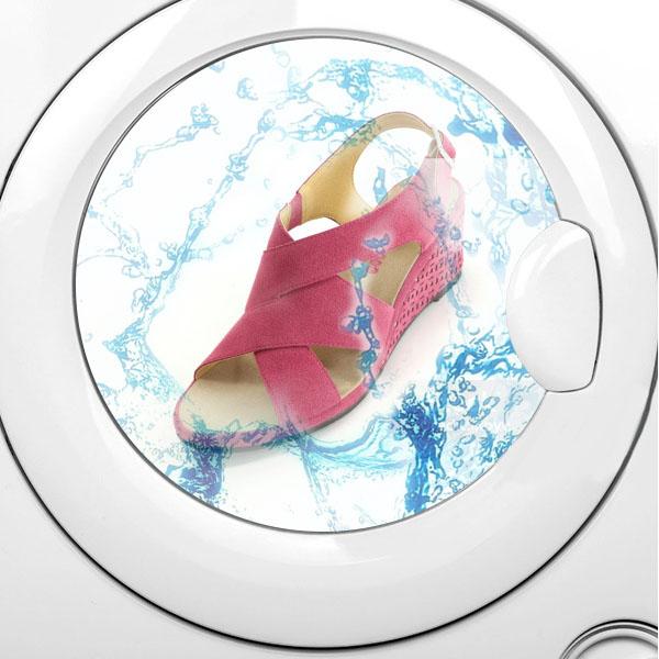 【洗える靴】サンダル クロスベルト ウエッジヒール レディース 痛くない 柔らかい 楽  洗える カジュアル リゾート  クロールバリエ No.444232※返品・交換不可 | COULEUR VARIE | 09