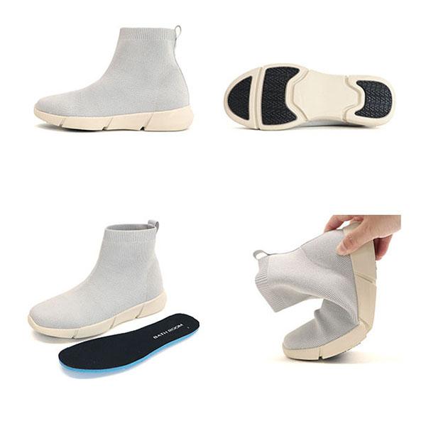 スニーカーブーツ オールウェザー ショートブーツ 痛くない 幅広 甲高 レイン スポーティ 伸縮 シンプル 3e 外反母趾 内反小趾 撥水 晴雨 バスルーム No.454101 | COULEUR VARIE | 14