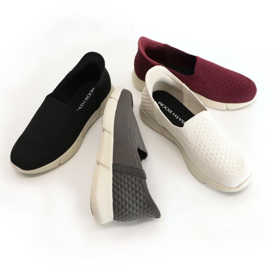 レイン スニーカー ニットスニーカー スリッポン レディース 軽い 3E幅 幅広 甲高 甲深 外反母趾 内反小趾 撥水 オールウェザースニーカー バスルーム No.454180 | COULEUR VARIE | 08