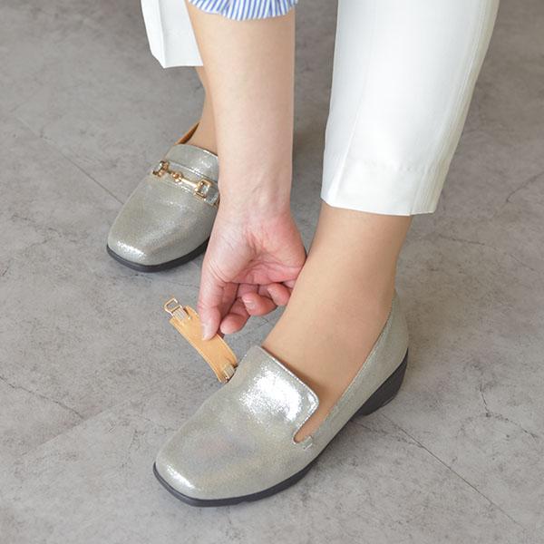 オペラシューズ レディース 履きやすい 甲高 幅広 外反母趾 内反小趾 3E幅 柔らかい 2WAY 軽量 洗える クロールバリエ No.474230 セール ※交換返品不可 | COULEUR VARIE | 05