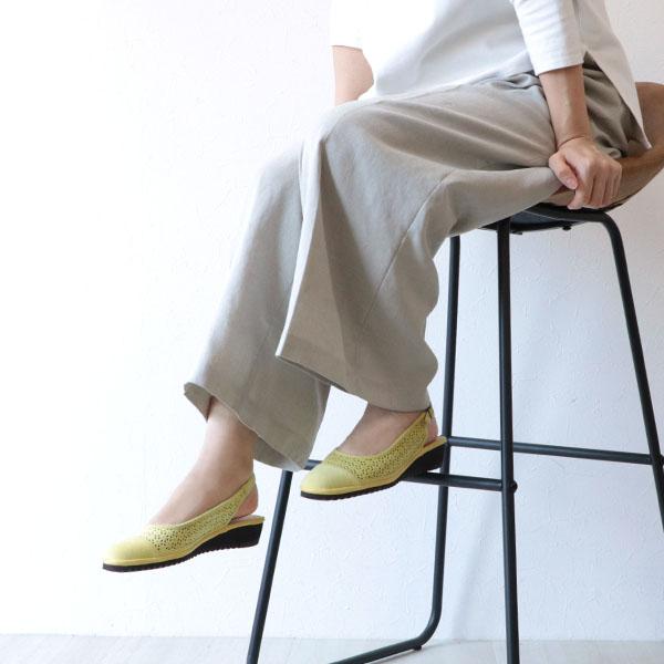 バックストラップ パンプス レディース 痛くない カットワーク 軽量 ローヒール 3e幅 幅広 甲高 外反母趾  クロールバリエ No.474239※返品・交換不可 | COULEUR VARIE | 03