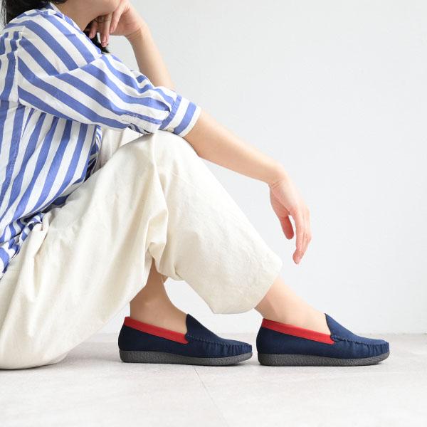 洗える靴 クロールバリエ モカシン ローファー レディース 柔らかい 歩きやすい 痛くない 疲れない カジュアル バイカラー カラフル 大きいサイズ No.474281 | COULEUR VARIE | 01