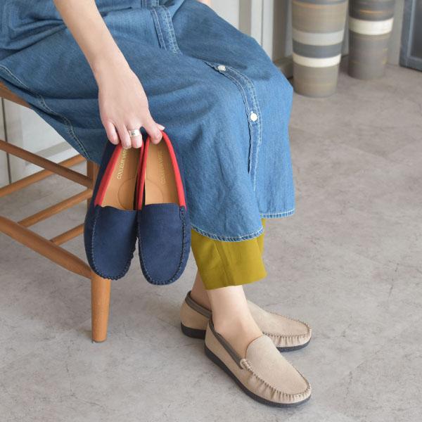 洗える靴 クロールバリエ モカシン ローファー レディース 柔らかい 歩きやすい 痛くない 疲れない カジュアル バイカラー カラフル 大きいサイズ No.474281 | COULEUR VARIE | 04
