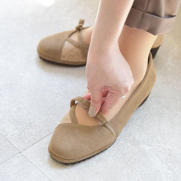 パンプス 走れる 痛くない 3E ゆったり 幅広 甲高 甲深 外反母趾 超軽量 歩きやすい 疲れにくい 楽  オフィス 通勤 クロールバリエ No.474282※返品・交換不可 | COULEUR VARIE | 06