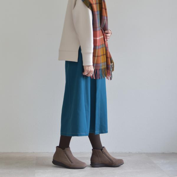 ショートブーツ Wファスナー 軽量 幅広 甲高 外反母趾 洗える 3e幅 ゆったり 歩きやすい 履きやすい レディース シンプル カジュアル クロールバリエ No.474284 | COULEUR VARIE | 04