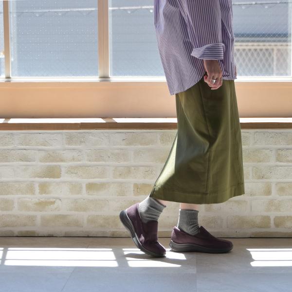 スリッポン スニーカー 厚底 軽い 幅広 甲高 外反母趾 3E ゆったり 洗える 楽 レディース 女性 シンプル  カジュアル クロールバリエ No.474285※返品・交換不可 | COULEUR VARIE | 03