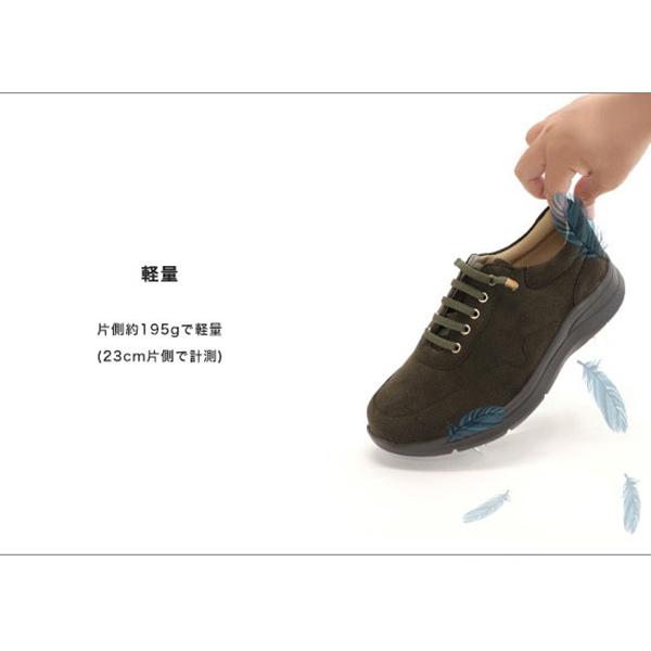 スニーカー レディース ゴム紐 レースアップ 甲高 幅広 外反母趾 3E ゆったり 洗える 疲れにくい 痛くない クロールバリエ No.474286 セール ※交換返品不可 | COULEUR VARIE | 05