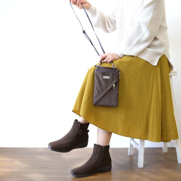 ショートブーツ ベルト 軽量 3E 3e 幅広 甲高 外反母趾 洗える レディース 靴 シューズ シンプル 旅行 カジュアル 疲れにくい 楽 クロールバリエ No.474287A | COULEUR VARIE | 03