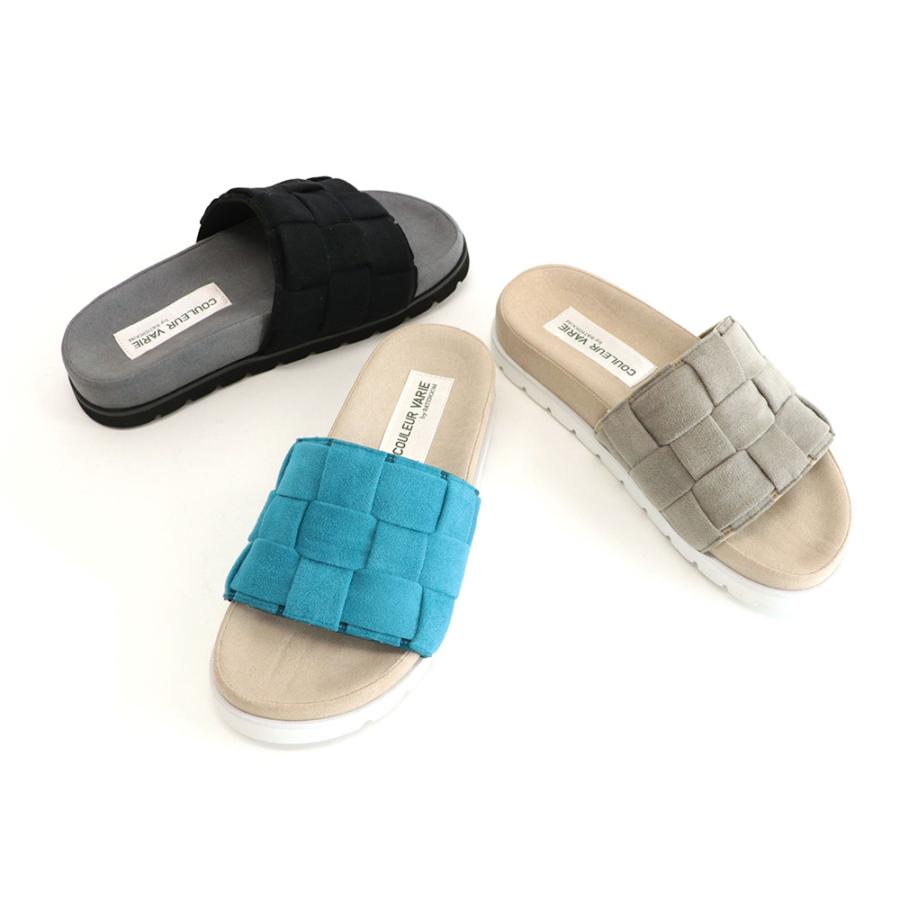 【洗える靴】厚底ミュール サンダル メッシュ レディース 厚底 柔らか クッション フットベッド 優しい  旅行 靴 クロールバリエ No.478231※返品・交換不可 | COULEUR VARIE | 05