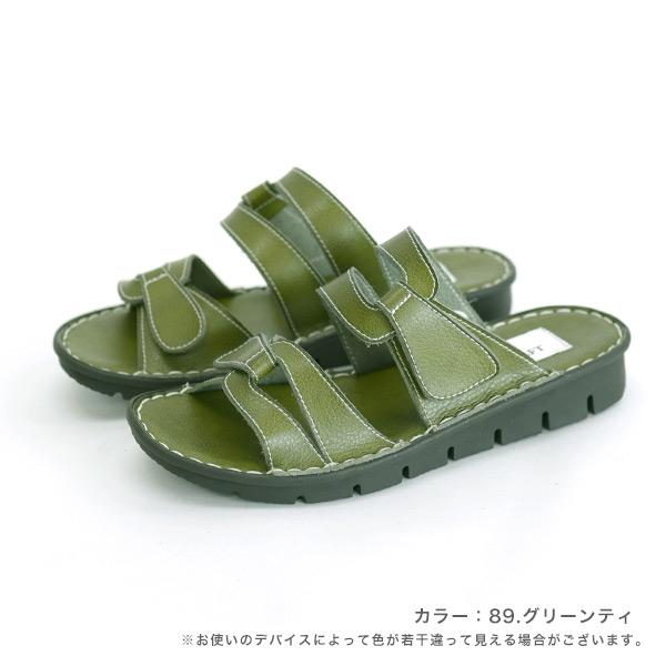 ベルトサンダル レディース ぺたんこ 3e幅 3E 幅広 甲高 外反母趾 内反小趾 女性用 大きいサイズ カジュアル バスクラフト No.478830 セール ※交換返品不可 | COULEUR VARIE | 14