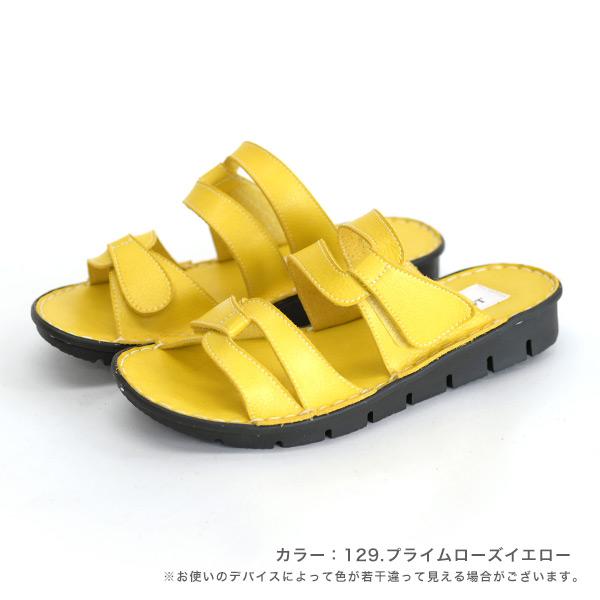 ベルトサンダル レディース ぺたんこ 3e幅 3E 幅広 甲高 外反母趾 内反小趾 女性用 大きいサイズ カジュアル バスクラフト No.478830 セール ※交換返品不可 | COULEUR VARIE | 16