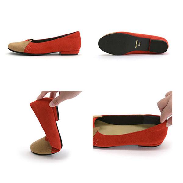 パンプス フラット ラウンドトゥ バレエシューズ ネコ 猫 3e 柔らかい 楽 疲れない クロールバリエ No.544230 セール ※交換返品不可 | COULEUR VARIE | 10