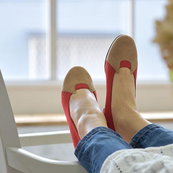 パンプス フラット ラウンドトゥ バレエシューズ ネコ 猫 3e 柔らかい 楽 疲れない クロールバリエ No.544230 セール ※交換返品不可 | COULEUR VARIE | 03