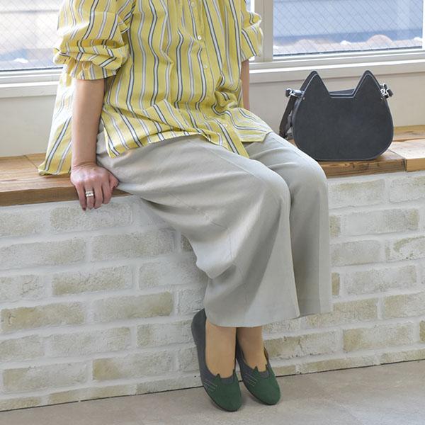 パンプス フラット ラウンドトゥ バレエシューズ ネコ 猫 3e 柔らかい 楽 疲れない クロールバリエ No.544230 セール ※交換返品不可 | COULEUR VARIE | 06