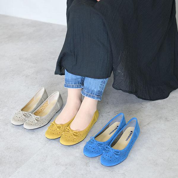 パンプス リボン 星 月 痛くない 幅広 ローヒール レディース 洗える 外反母趾 クロールバリエ No.544231 SALE セール 交換返品不可 | COULEUR VARIE | 02