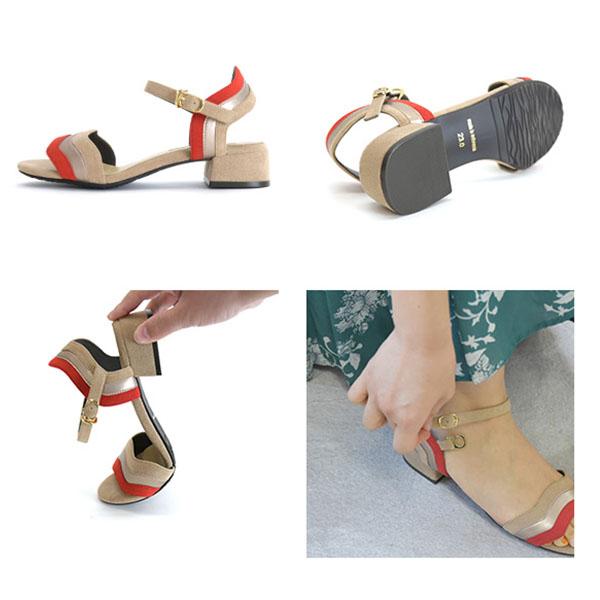 バックストラップ サンダル 痛くない シンプル きれいめ カジュアル リゾート 3e幅 幅広 甲高 外反母趾 No.544232 クロールバリエ セール ※交換返品不可 | COULEUR VARIE | 10