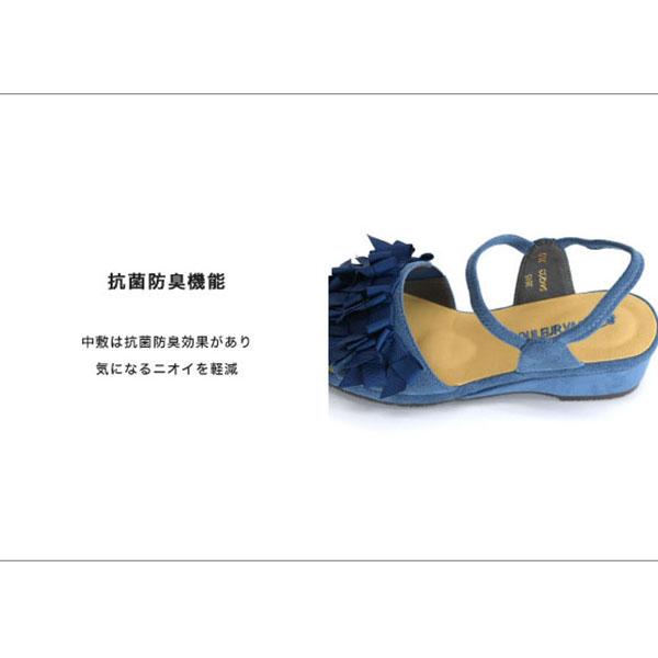 サンダル レディース  リボン 痛くない 3e幅 幅広 甲高 甲深 外反母趾 ウェッジヒール きれいめ カジュアル 夏 No.544233 クロールバリエ セール ※交換返品不可 | COULEUR VARIE | 07