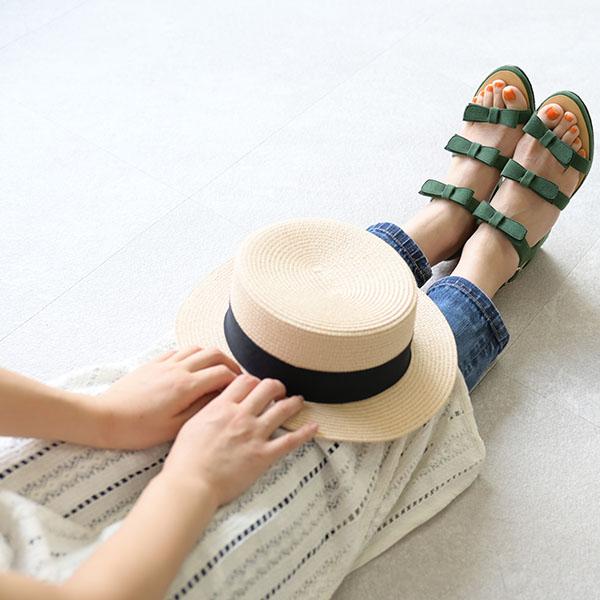 サンダル レディース リボン ウェッジソール 痛くない 柔らかい 歩きやすい かわいい きれいめ 洗える No.544234 クロールバリエ セール ※交換返品不可 | COULEUR VARIE | 05