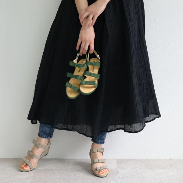 サンダル レディース リボン ウェッジソール 痛くない 柔らかい 歩きやすい かわいい きれいめ 洗える No.544234 クロールバリエ セール ※交換返品不可 | COULEUR VARIE | 07