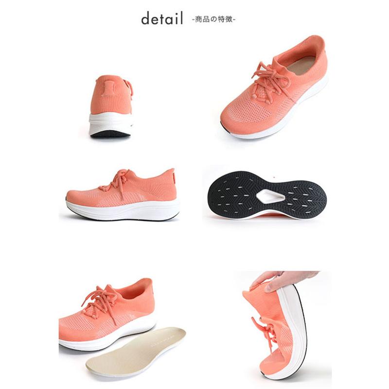 レイン スニーカー ニットスニーカー スリッポン レースアップ レディース 柔らかい 軽い 3E幅 幅広 甲高 外反母趾 撥水 オールウェザー 晴雨兼用 No.554101 | COULEUR VARIE | 13