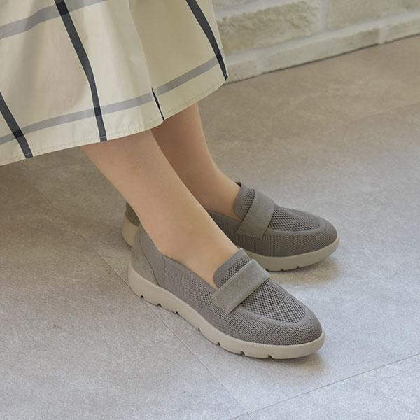 ニット ローファー レディース 外反母趾 内反小趾 幅広 甲高 甲深 柔らか ゆったり ワイズ 3e 3E 楽 疲れない 軽い 旅行 カジュアル クロールバリエ No.574230 | COULEUR VARIE | 03