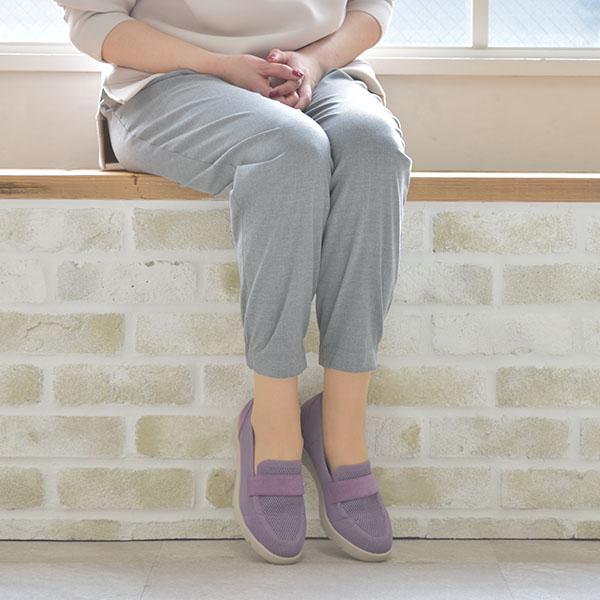 ニット ローファー レディース 外反母趾 内反小趾 幅広 甲高 甲深 柔らか ゆったり ワイズ 3e 3E 楽 疲れない 軽い 旅行 カジュアル クロールバリエ No.574230 | COULEUR VARIE | 05