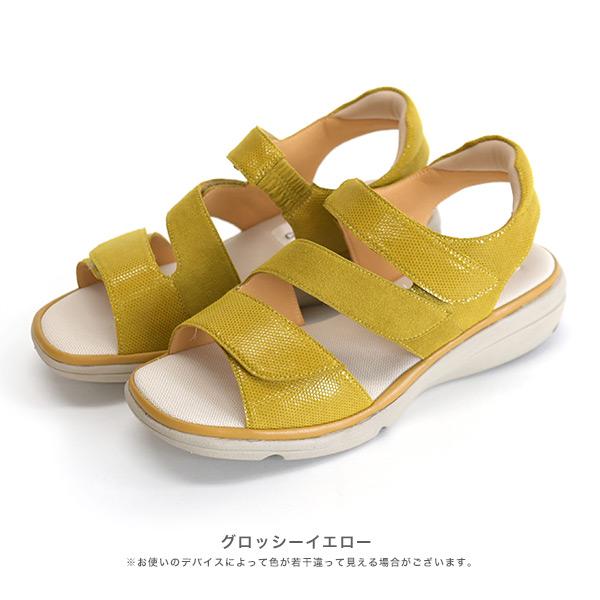 サンダル 軽量 ベルト 3E 歩きやすい 幅広 甲高 外反母趾 洗える ローヒール 痛くない 旅行 疲れない クロールバリエ No.574232 セール ※交換返品不可 | COULEUR VARIE | 13