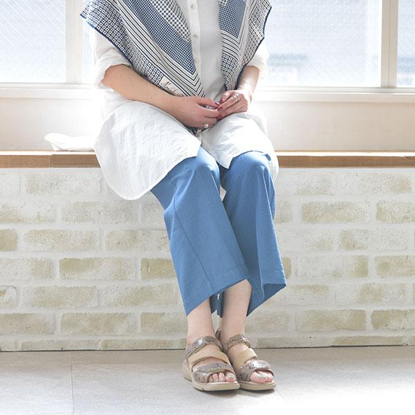 サンダル 軽量 ベルト 3E 歩きやすい 幅広 甲高 外反母趾 洗える ローヒール 痛くない 旅行 疲れない クロールバリエ No.574232 セール ※交換返品不可 | COULEUR VARIE | 01