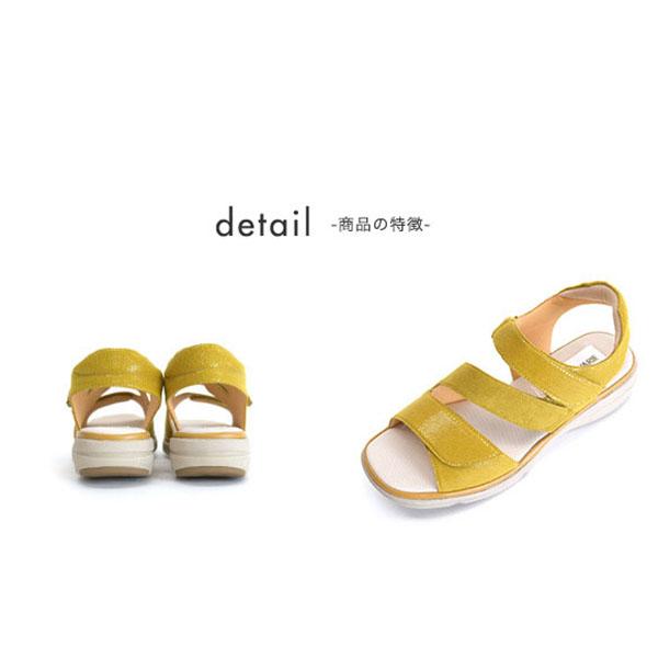 サンダル 軽量 ベルト 3E 歩きやすい 幅広 甲高 外反母趾 洗える ローヒール 痛くない 旅行 疲れない クロールバリエ No.574232 セール ※交換返品不可 | COULEUR VARIE | 09