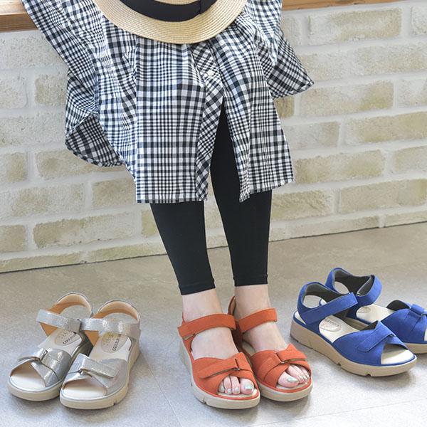 サンダル 軽量 クロスベルト ことりっぷコラボ 3E 幅広 甲高 外反母趾 靴 洗える 痛くない 旅行 疲れない クロールバリエ No.574234C セール ※交換返品不可 | COULEUR VARIE | 02