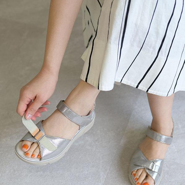 サンダル 軽量 クロスベルト ことりっぷコラボ 3E 幅広 甲高 外反母趾 靴 洗える 痛くない 旅行 疲れない クロールバリエ No.574234C セール ※交換返品不可 | COULEUR VARIE | 03