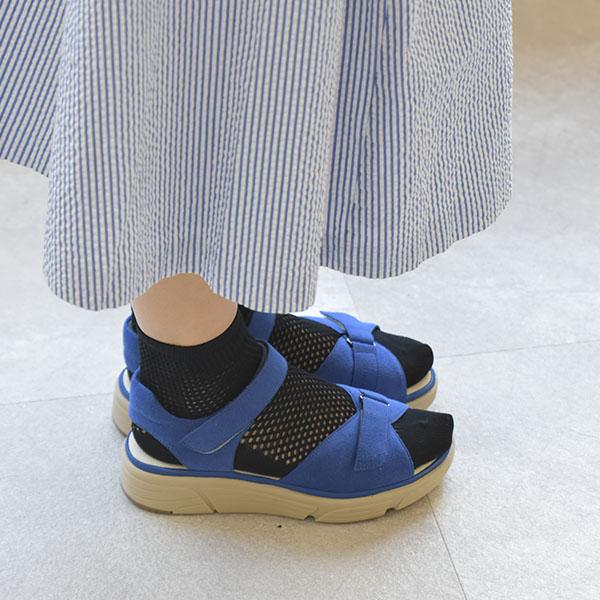 サンダル 軽量 クロスベルト ことりっぷコラボ 3E 幅広 甲高 外反母趾 靴 洗える 痛くない 旅行 疲れない クロールバリエ No.574234C セール ※交換返品不可 | COULEUR VARIE | 05