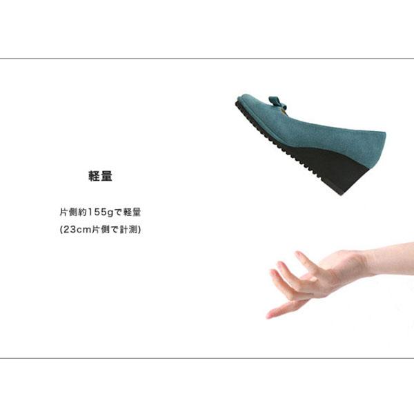 パンプス リボン 走れる 痛くない 3E ゆったり 幅広 甲高 甲深 外反母趾 内反小趾 超軽量 クッション 歩きやすい 疲れにくい 楽 クロールバリエ No.574235 | COULEUR VARIE | 08