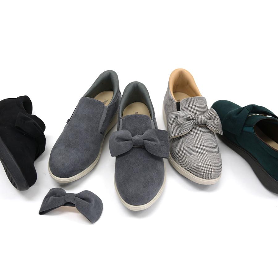 スリッポン レディース リボン 幅広 甲高 甲深 小さいサイズ 大きいサイズ 外反母趾 内反小趾 ワイズ 3e 靴 ローヒール シンプル 楽 クロールバリエ No.574282 | COULEUR VARIE | 10