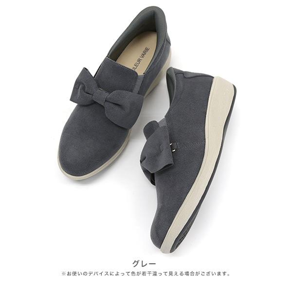 スリッポン レディース リボン 幅広 甲高 甲深 小さいサイズ 大きいサイズ 外反母趾 内反小趾 ワイズ 3e 靴 ローヒール シンプル 楽 クロールバリエ No.574282 | COULEUR VARIE | 12