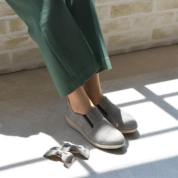 スリッポン レディース リボン 幅広 甲高 甲深 小さいサイズ 大きいサイズ 外反母趾 内反小趾 ワイズ 3e 靴 ローヒール シンプル 楽 クロールバリエ No.574282 | COULEUR VARIE | 04