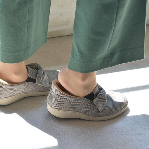 スリッポン レディース リボン 幅広 甲高 甲深 小さいサイズ 大きいサイズ 外反母趾 内反小趾 ワイズ 3e 靴 ローヒール シンプル 楽 クロールバリエ No.574282 | COULEUR VARIE | 05