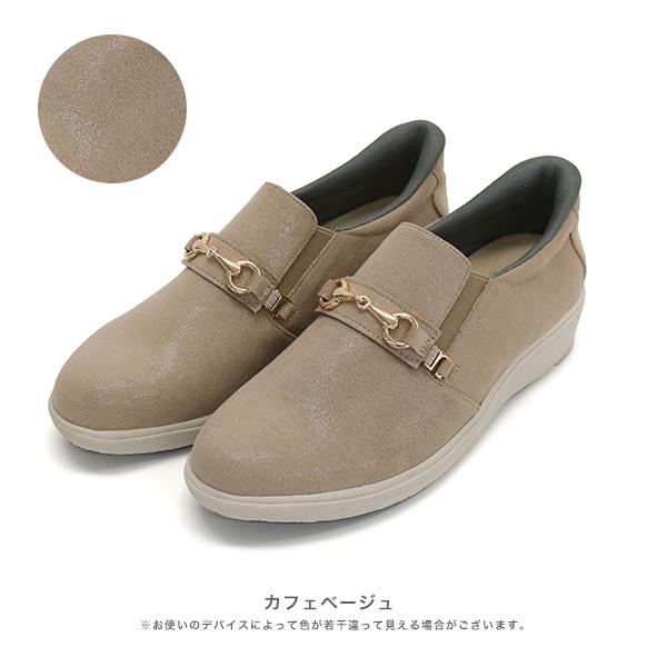 COULEUR VARIE（クロールバリエ） スリッポン レディース ゴールド