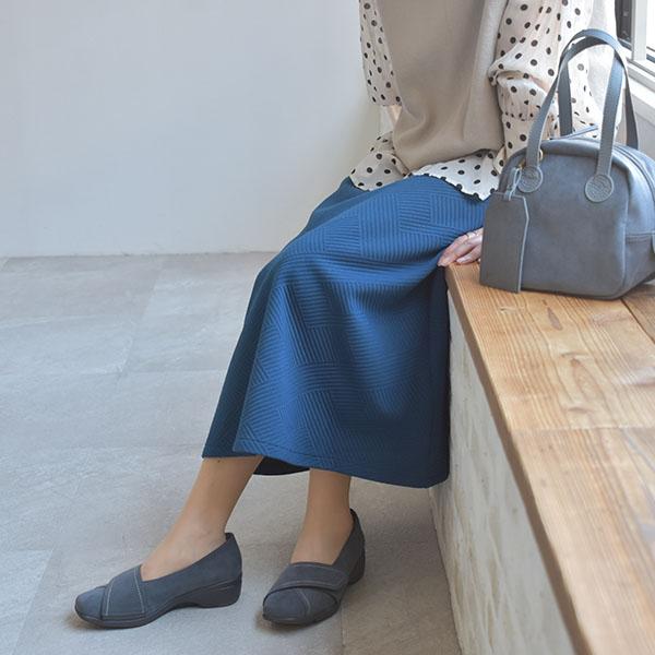 パンプス レディース 甲ベルト 調整 ウェッジヒール 軽量 3E 幅広 甲高 外反母趾 内反小趾 通勤 楽 痛くない 疲れない 履きやすい クロールバリエ No.574284 | COULEUR VARIE | 04