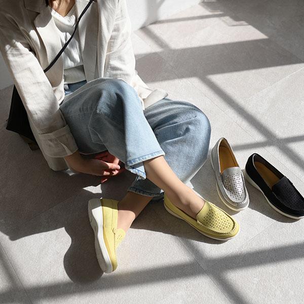 モカシン ストーン カットワーク 3e 3E ゆったり クロールバリエ 幅広 甲高 外反母趾 疲れない 痛くない 楽 レディース シューズ シンプル 柔らかい No.578230 | COULEUR VARIE | 03