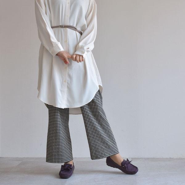 モカシン レディース リボン 幅広 甲高 甲深 外反母趾 内反小趾 3E幅 ローヒール 内ボア ファー あったか ふかふか 楽 着せ替え 2way クロールバリエ No.578280 | COULEUR VARIE | 06