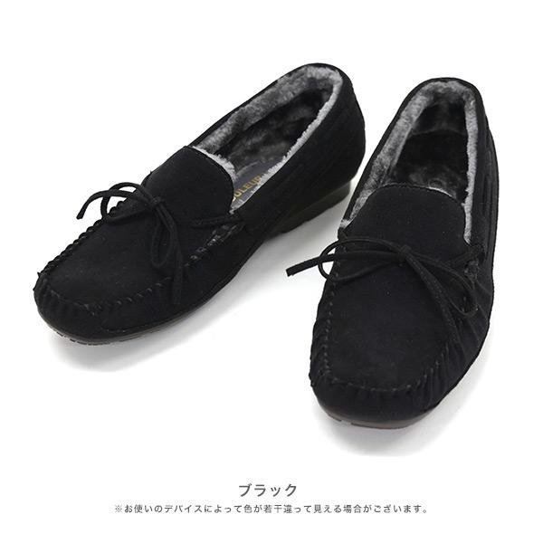 モカシン 内ボア ボア リボン 内ボア カジュアル 軽い 幅広 甲高 外反母趾 3E 3e ゆったり 洗える すっきり レディース 靴 シンプル クロールバリエ No.578281 | COULEUR VARIE | 14