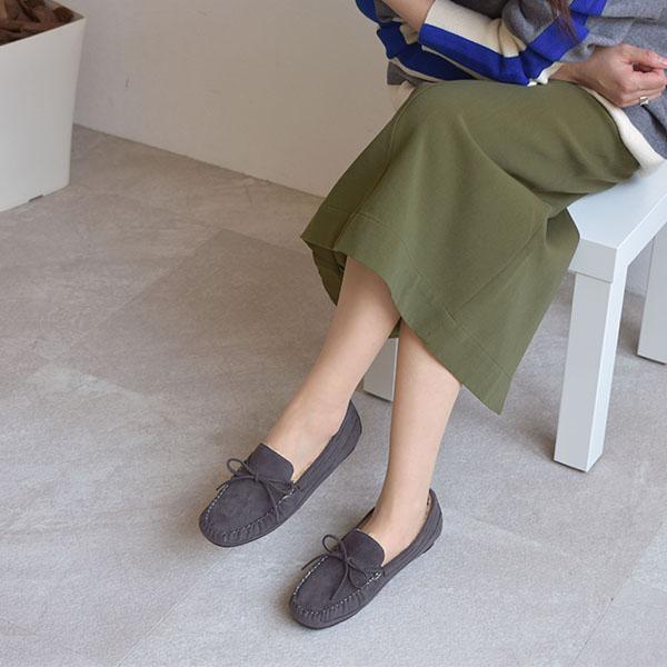 モカシン 内ボア ボア リボン 内ボア カジュアル 軽い 幅広 甲高 外反母趾 3E 3e ゆったり 洗える すっきり レディース 靴 シンプル クロールバリエ No.578281 | COULEUR VARIE | 02