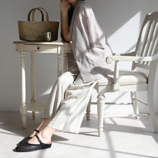 ミュール サンダル メッシュ レディース 柔らか クッション フラット マニッシュ ナチュラル 優しい 女性用 買い物 散歩 国内 旅行 靴 クロールバリエ No.644230 | COULEUR VARIE | 04