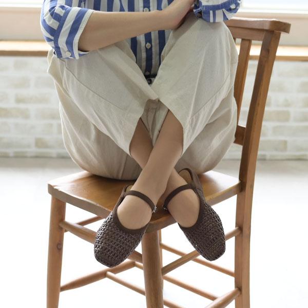 ミュール サンダル メッシュ レディース 柔らか クッション フラット マニッシュ ナチュラル 優しい 女性用 買い物 散歩 国内 旅行 靴 クロールバリエ No.644230 | COULEUR VARIE | 05