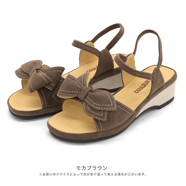 サンダル レディース 痛くない ストラップ ウェッジソール ウェッジヒール リボン 幅広 甲高 甲深 外反母趾 大人かわいい 春 夏 旅 クロールバリエ No.644231 |  | 13
